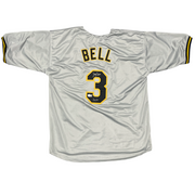 Jay Bell Signed Pittsburgh Pirates Custom Jersey w/ 2x AS Beckett Wit BAS COA0