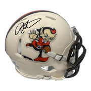 Eric Metcalf Signed Cleveland Browns Retro Mini Helmet JSA Witness COA0