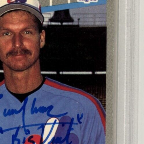 Randy Johnson 1989 Fleer #381 Marlboro Green RC w/ Insc Signed PSA DNA 10 Auto1