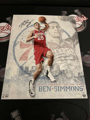 Ben Simmons Signed 16x20 Photo All Systems Go Upper Deck UDA COA 76ers0