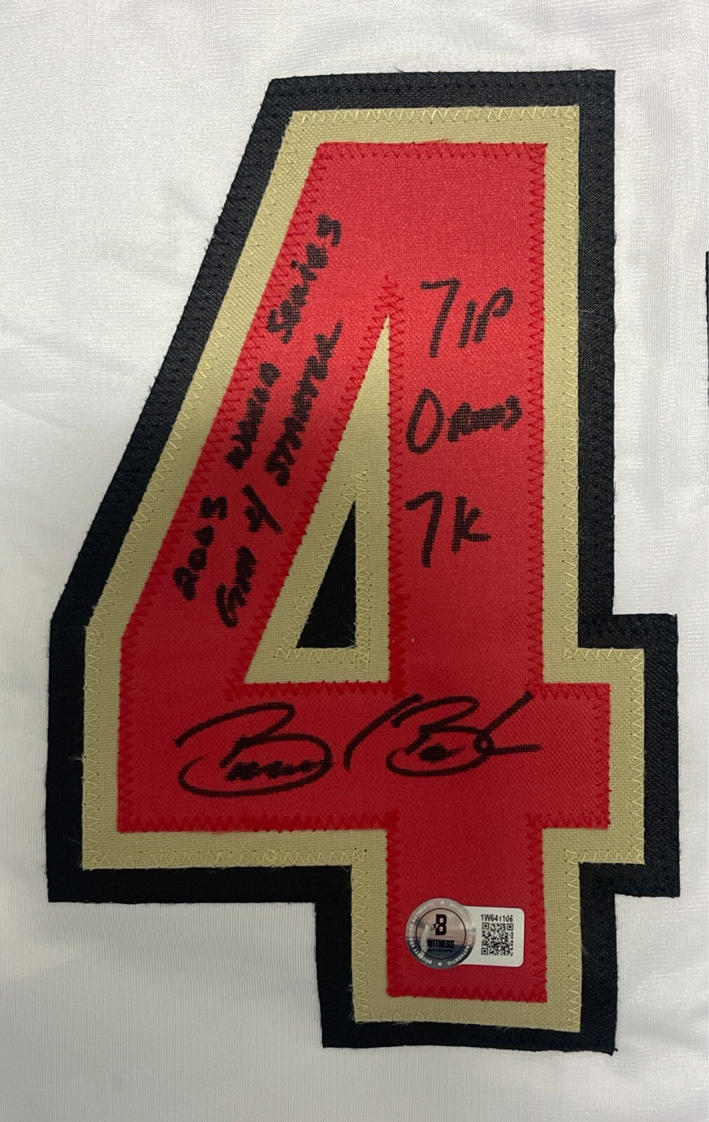 Brandon Backe Signed Houston Astros Custom Jersey w/ Insc Beckett Wit BAS COA1