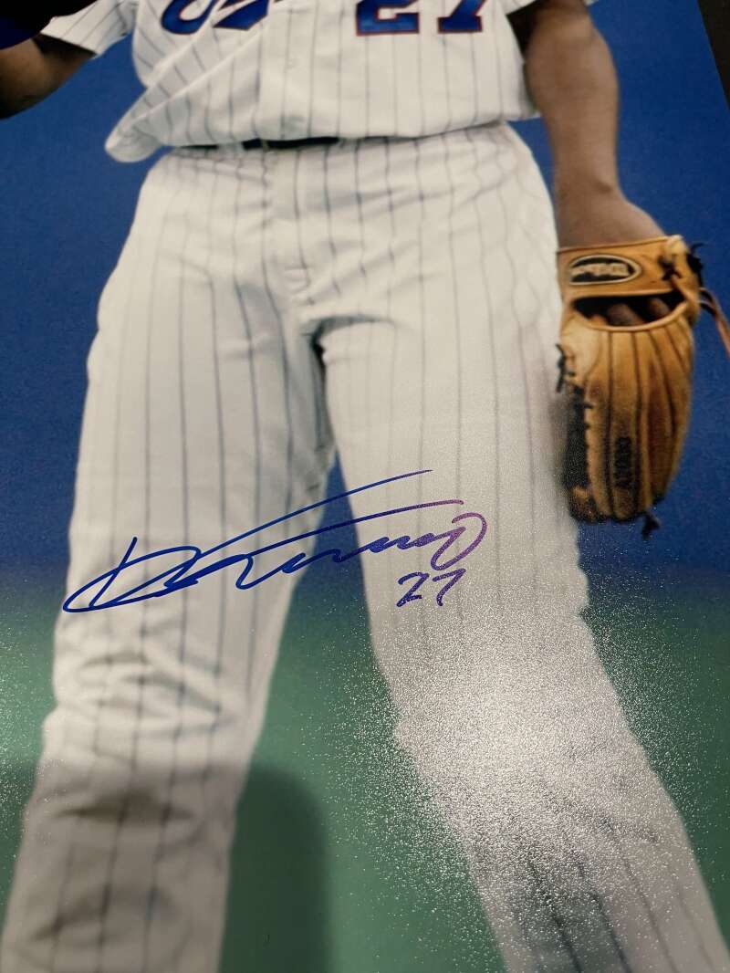 Vladimir Guerrero Jr & Sr Dual Signed Auto 16x20 Photo PSA COA USA SM COA RARE2