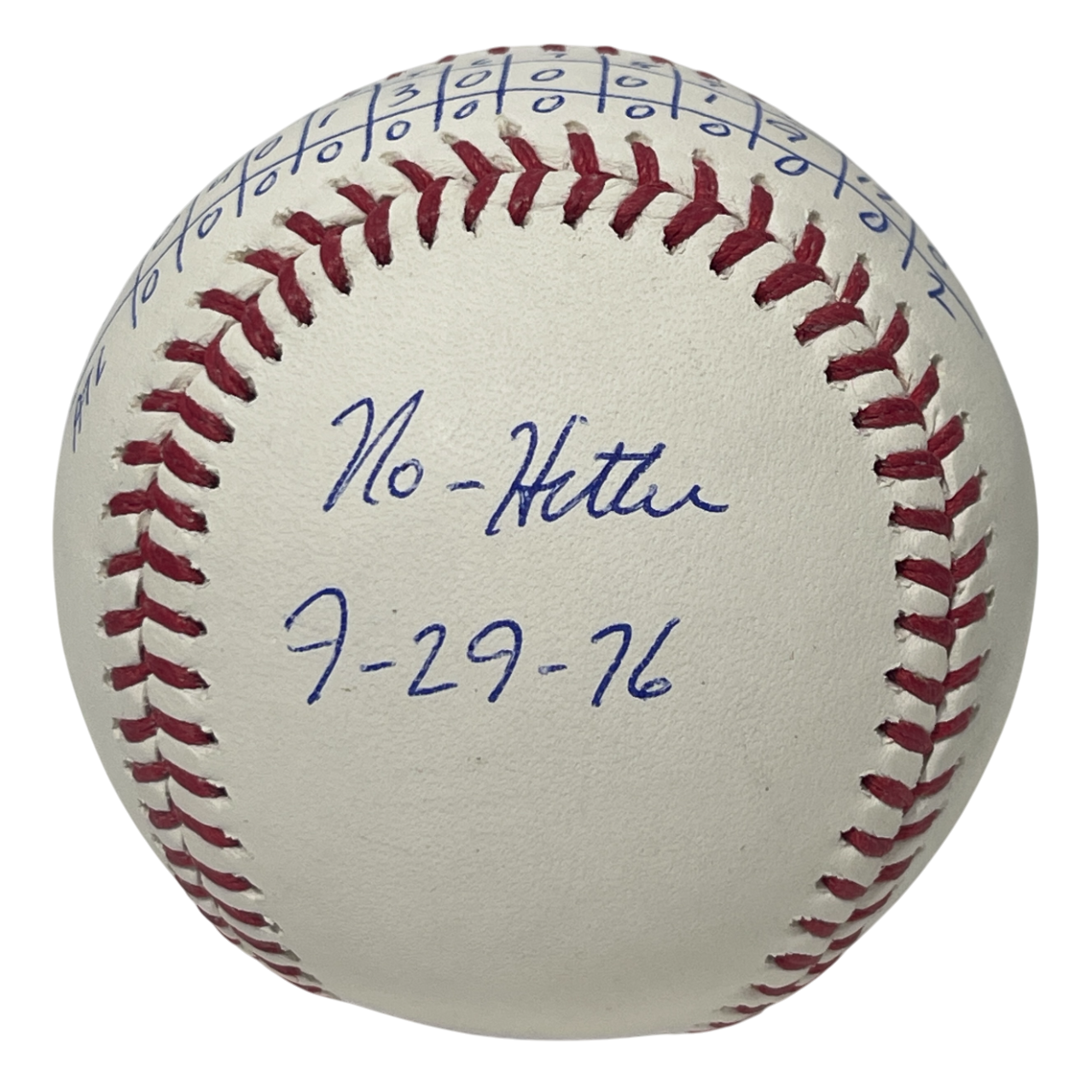 John Montefusco Signed ROMLB Baseball w/ No Hitter Line Score PSA COA2