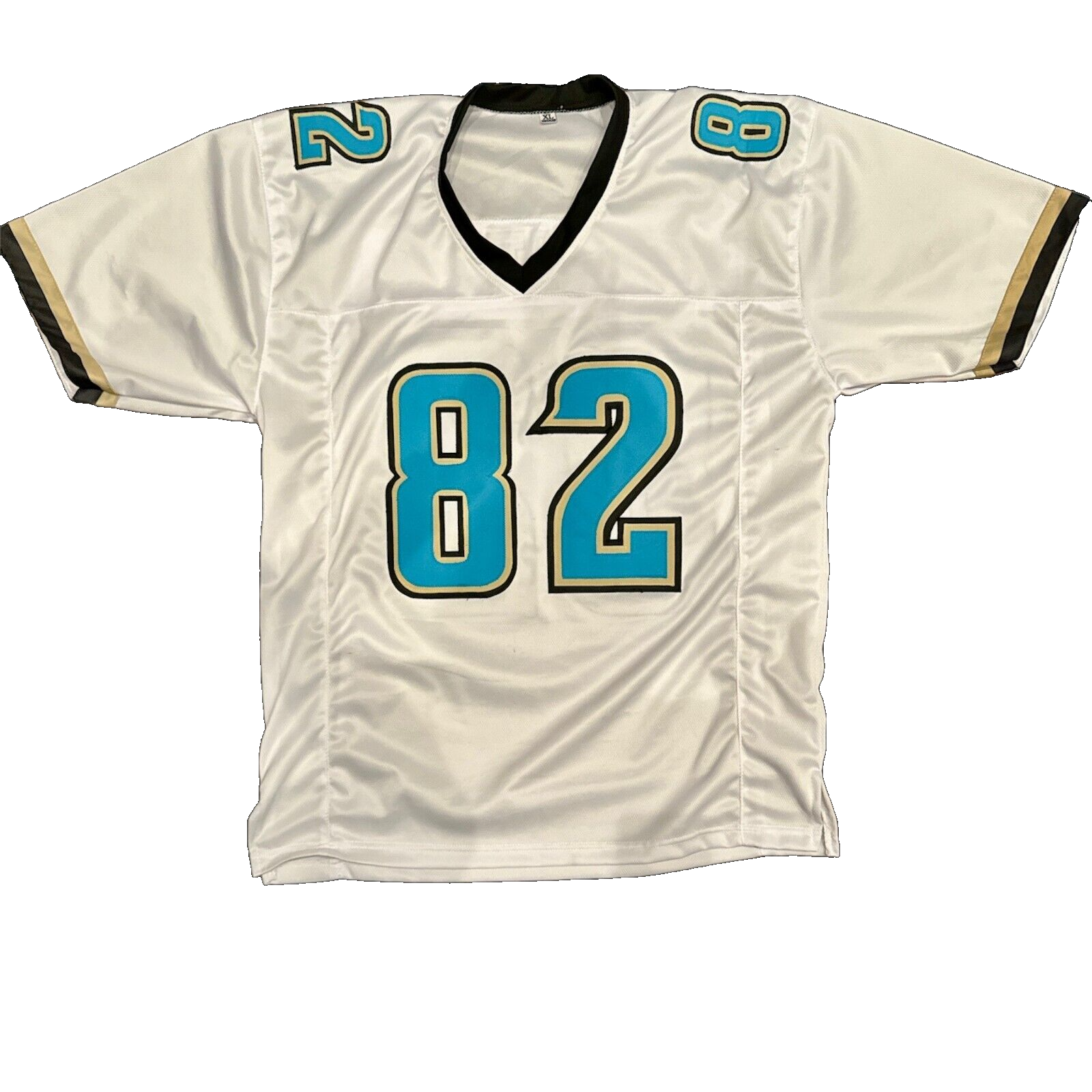 Jimmy Smith Signed Jaguars Custom Jersey w/ 2 Ins Beckett Witness BAS COA2