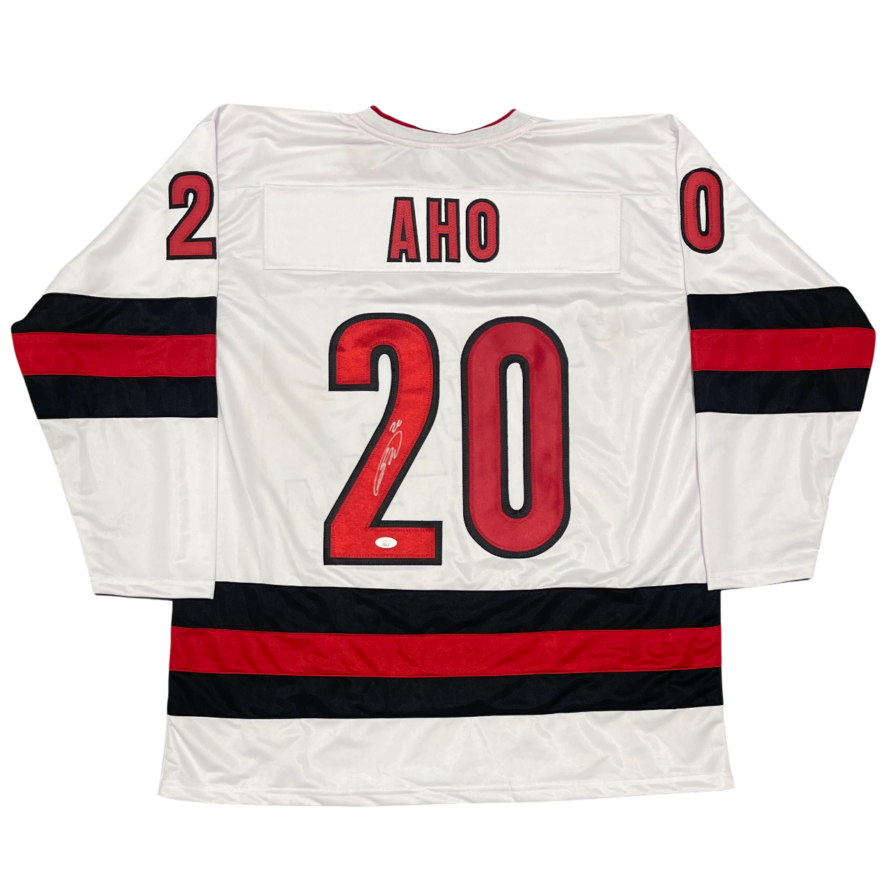 Sebastian Aho Signed Autographed Carolina Hurricanes Custom Jersey JSA COA0