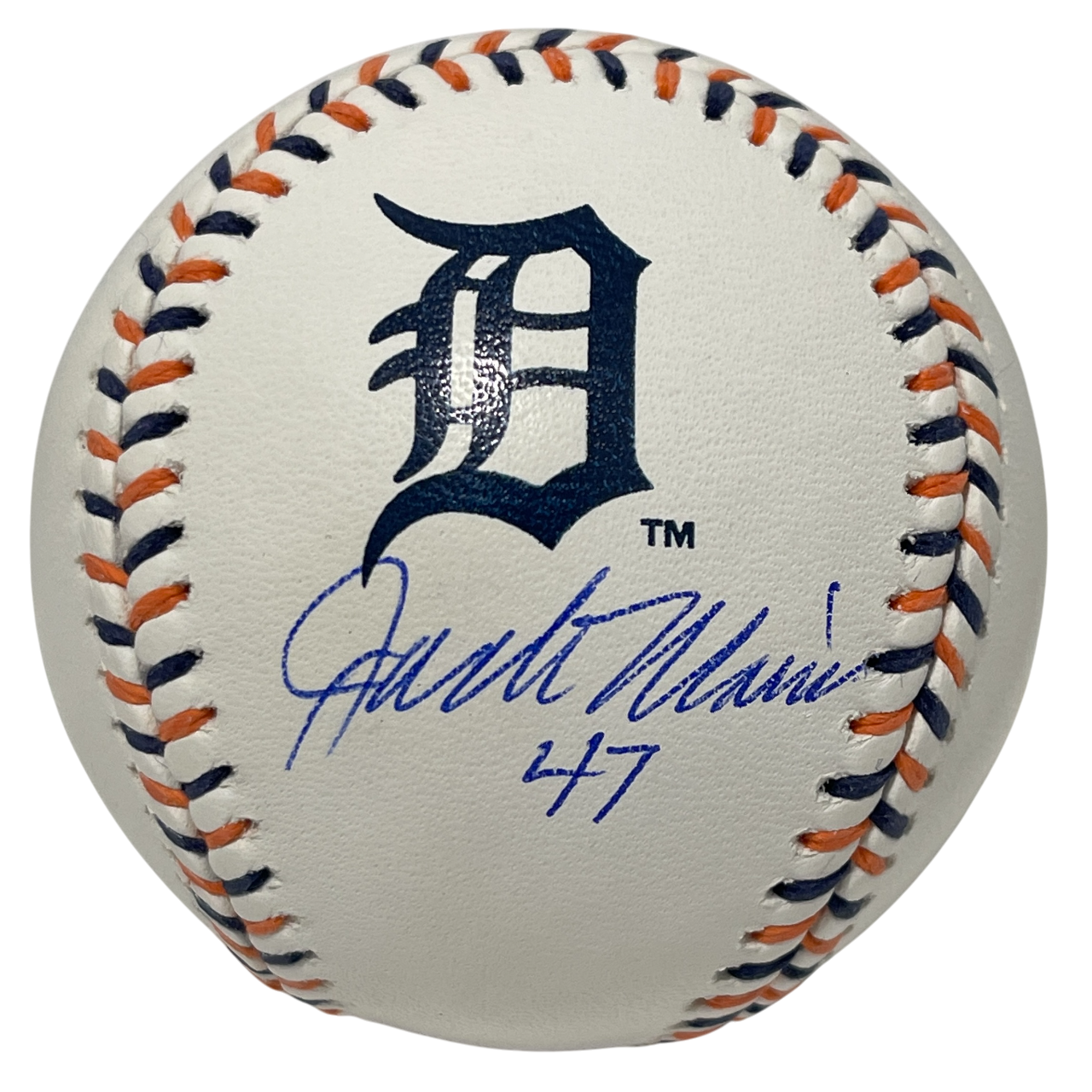 Jack Morris Signed Tigers Logo ROMLB Baseball w/ #47 Beckett Witness BAS COA0