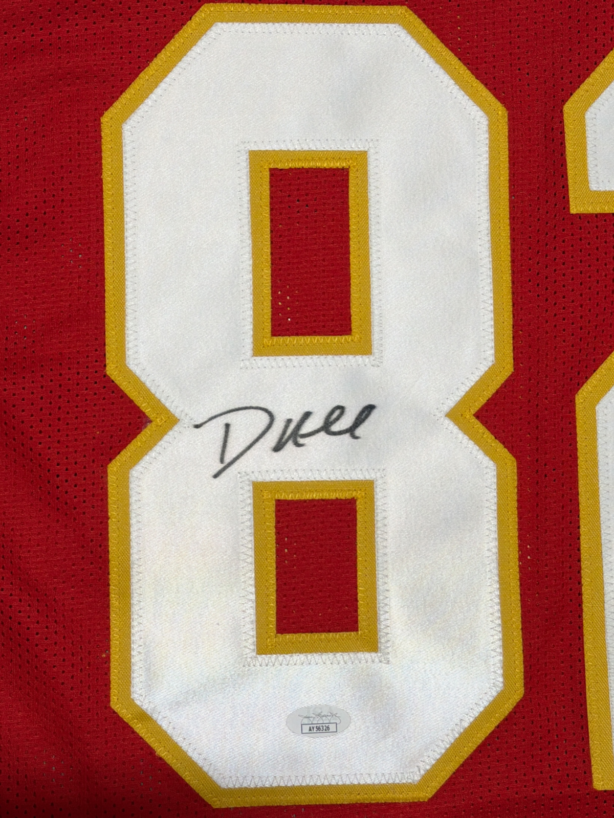 Dante Hall Signed Autographed Kansas City Chiefs Custom Jersey JSA COA1