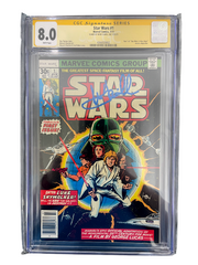Mark Hamill Signed Autographed Marvel Star Wars #1 July 1977 Newsstand CGC 8.00