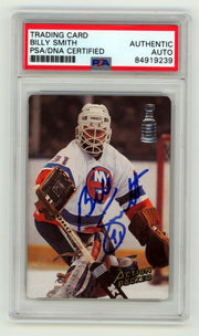 Billy Smith 1993 Action Packed #3 Signed PSA Authentic Auto NY Islanders HOF0