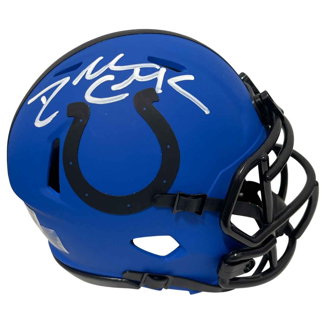 Dallas Clark Signed Indianapolis Colts Rave Mini Helmet Beckett Witness BAS COA0