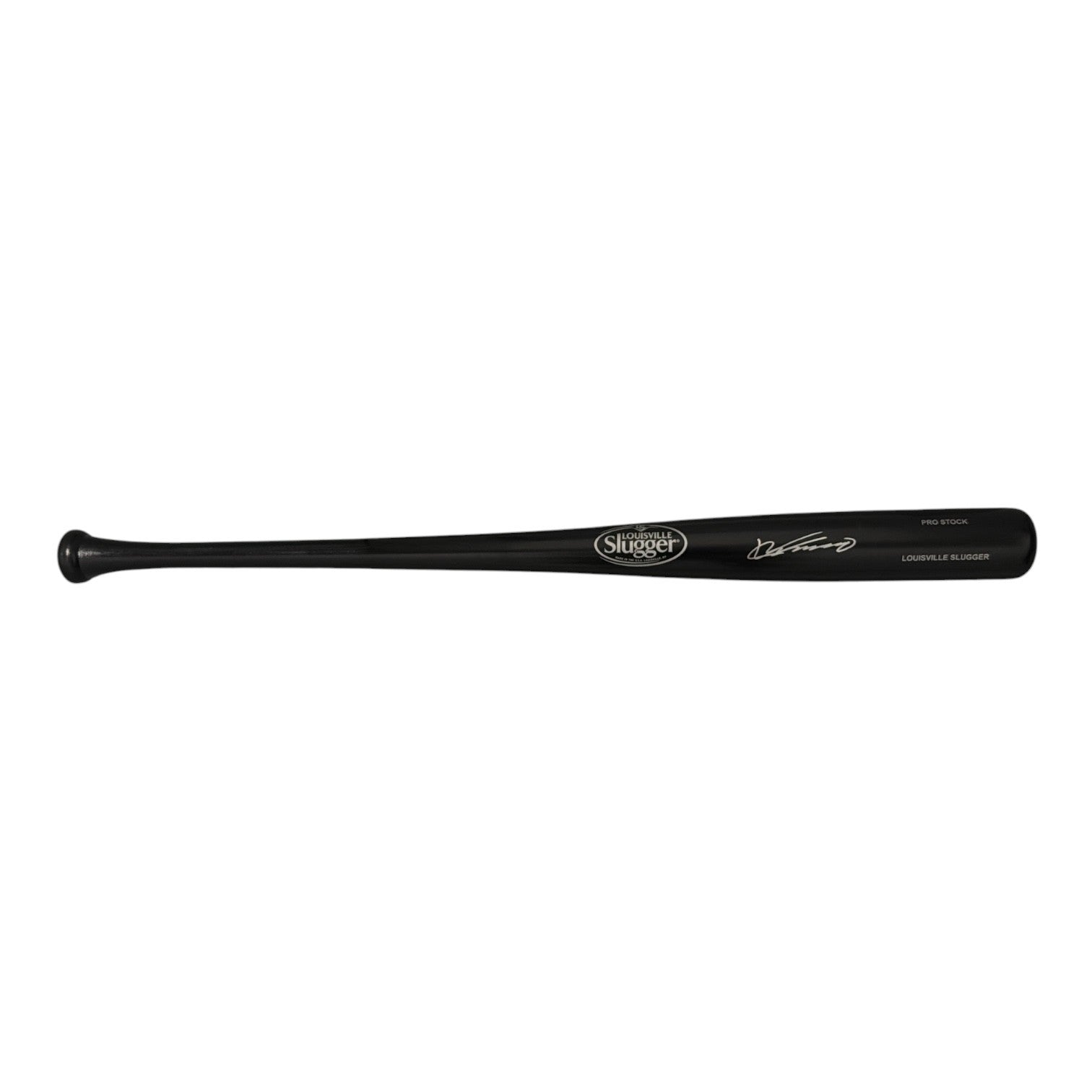 Vladimir Guerrero Sr. Signed Louisville Slugger Black Bat JSA Witness COA2