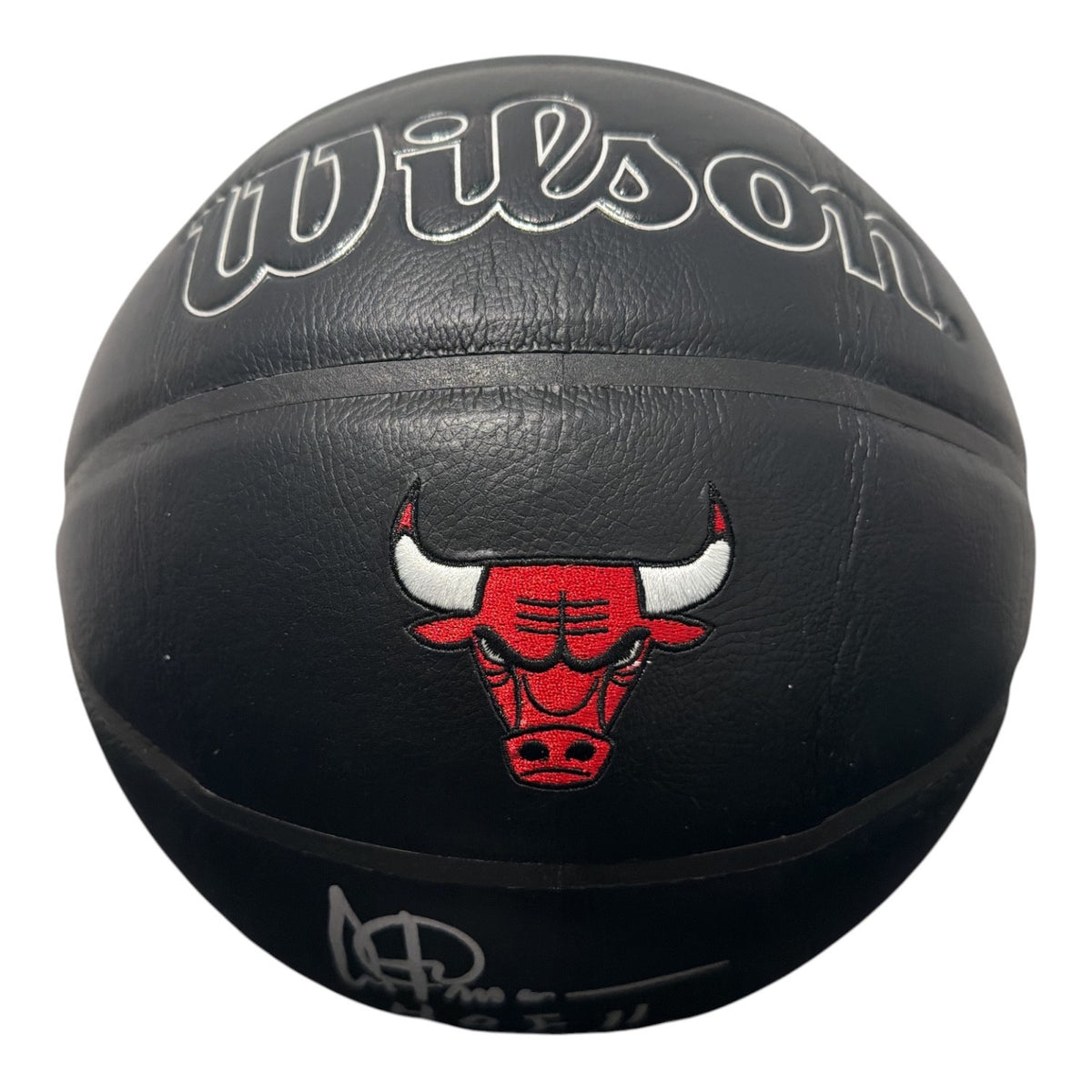 Artis Gilmore Signed Bulls Premier Black Basketball w/ 2 Ins JSA Witness COA HOF2