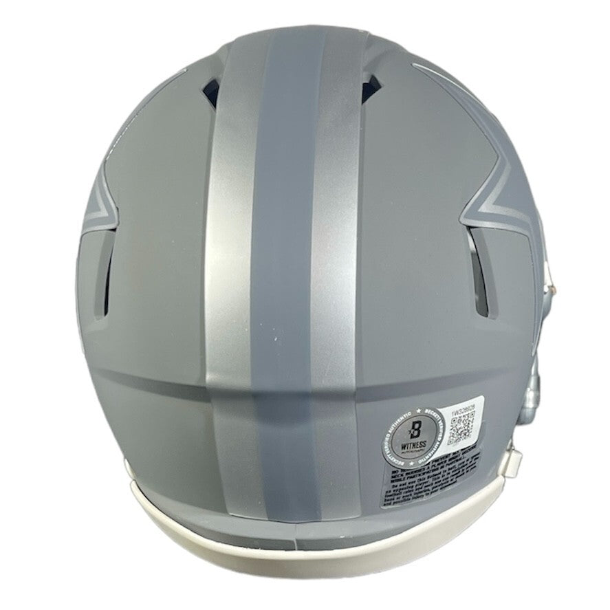 Daron Bland Signed Dallas Cowboys Slate Mini Helmet Beckett Witness BAS COA2