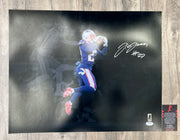 JC Jackson Signed Auto 16x20 Photo PSA INT COA New England Patriots SPOTLIGHT0
