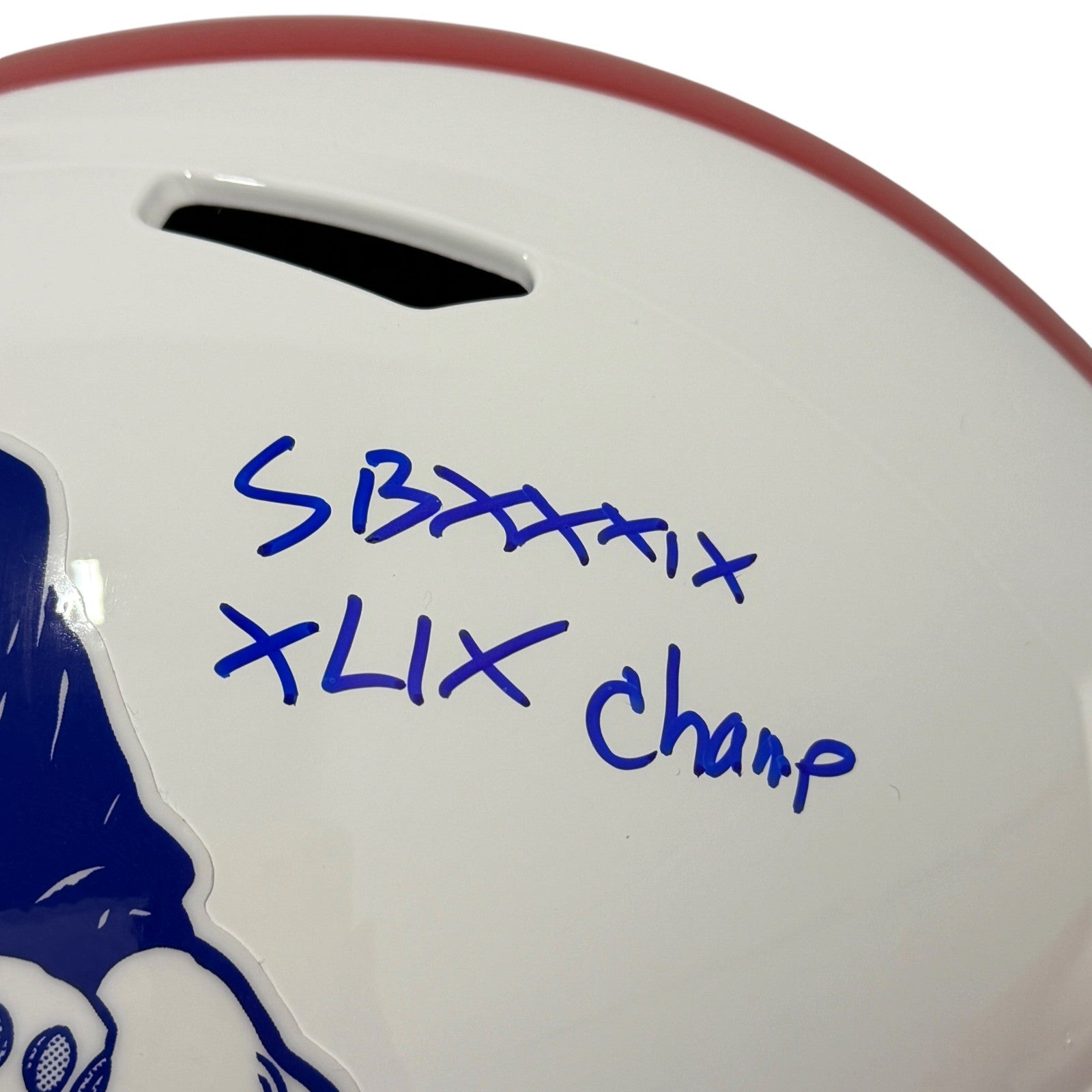 Vince Wilfork Signed Patriots TB FS Full Size Helmet w/ SB Insc JSA W COA2