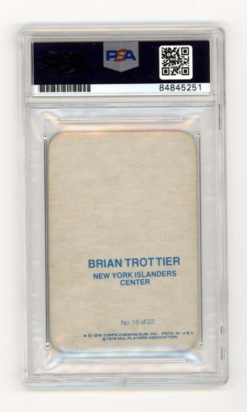 Bryan Trottier 1976-77 Topps Glossy Insert #15 RC HOF Signed PSA Authentic Auto1