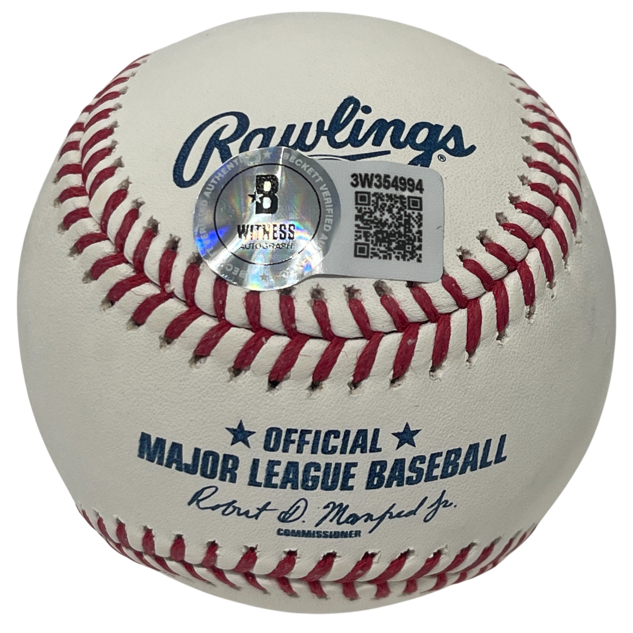 Jim Kaat Signed Retirement Logo ROMLB Baseball HOF 2022 Beckett Witness BAS COA1