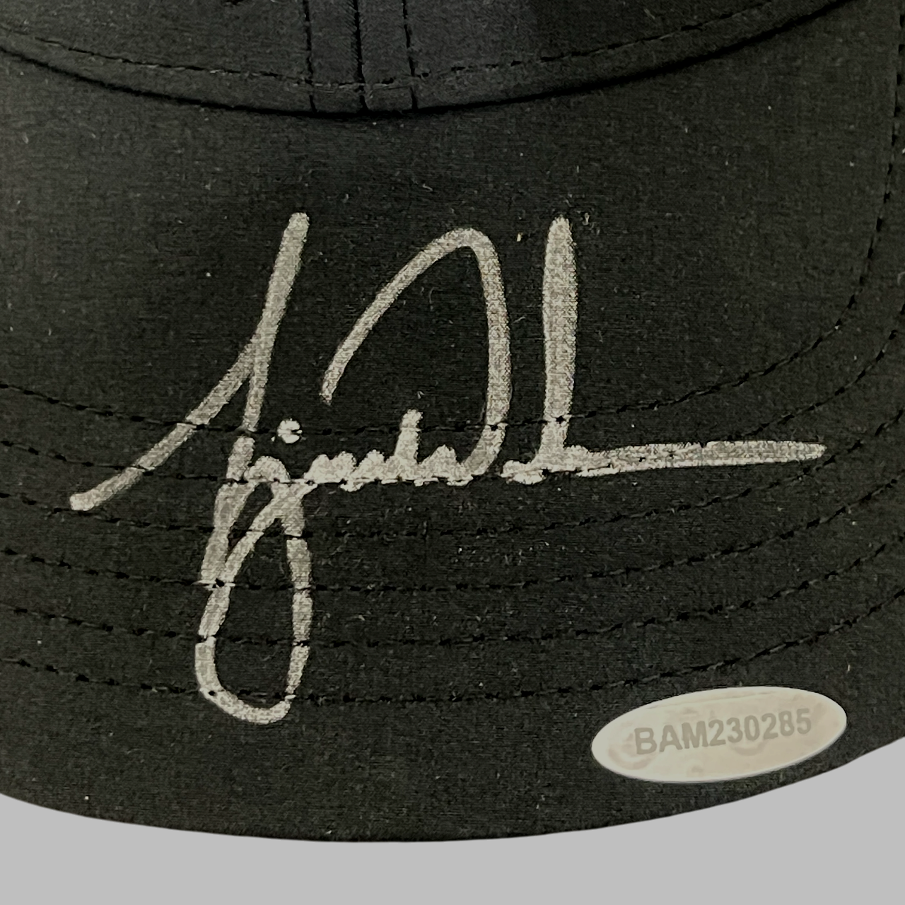 Tiger Woods Signed Autographed Nike AeroBill Black Hat Upper Deck UDA COA Golf1