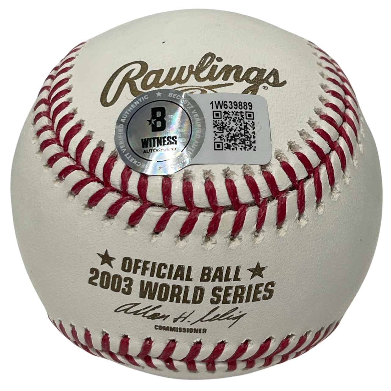 Derrek Lee Signed Auto 2003 World Series ROMLB Baseball w/ WSC Beckett BAS COA1