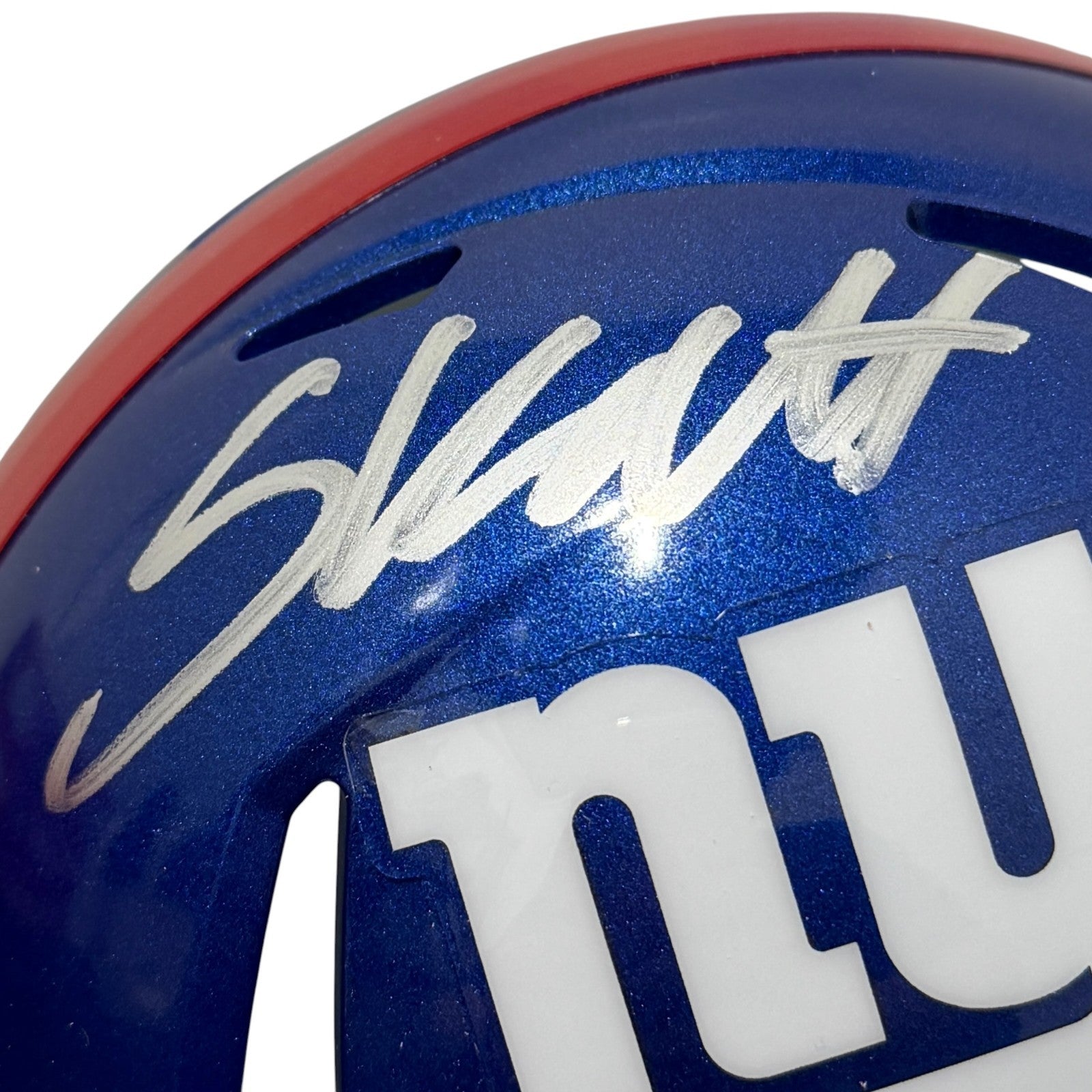 Cam Skattebo Signed Autographed New York Giants Speed Mini Helmet FANATICS COA1