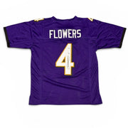 Zay Flowers Signed Baltimore Ravens Custom Jersey Beckett Witness BAS COA0
