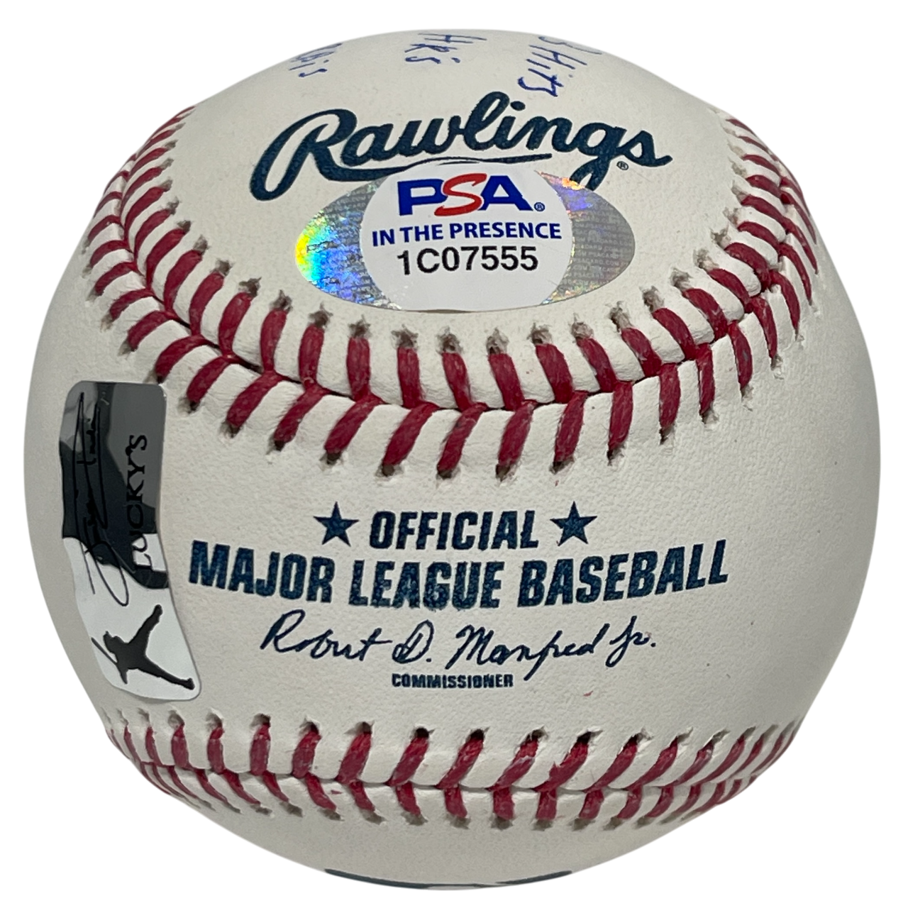 Jonathan India Signed  ROMLB Baseball w/ ROY + Stats PSA ITP HOLO COA Royals3