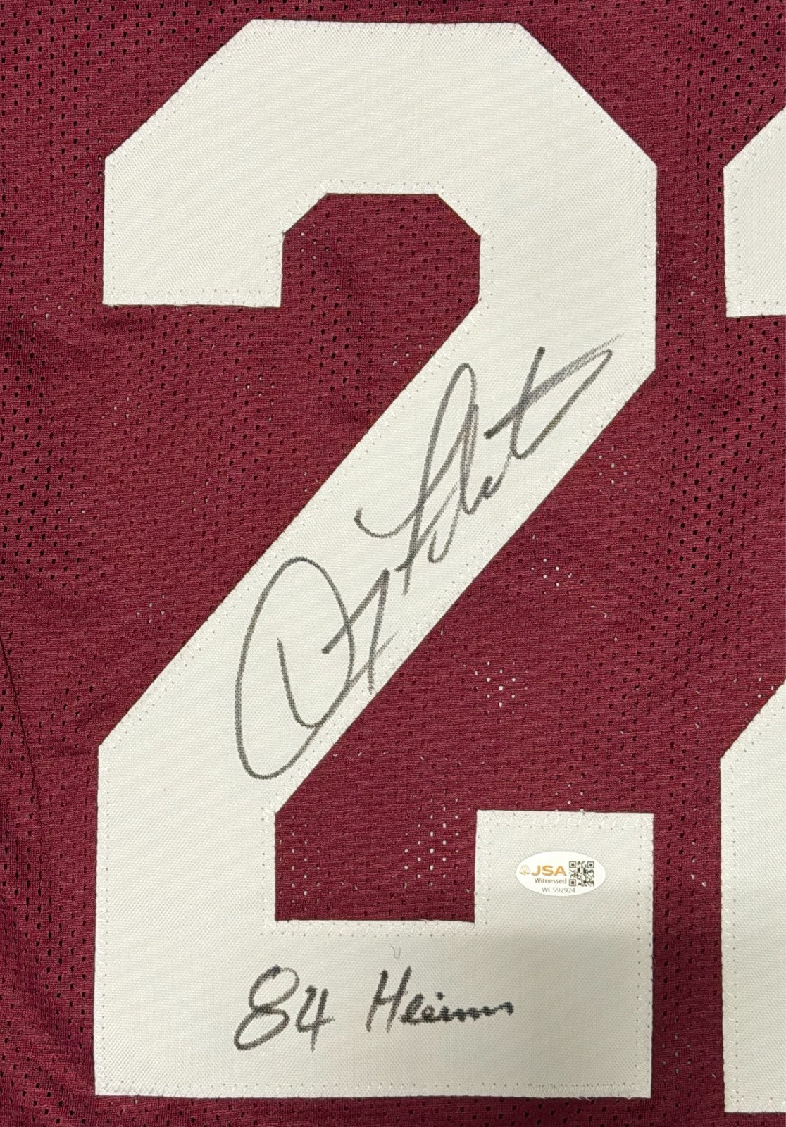 Doug Flutie Signed Boston College Custom Jersey w/ 84 Heisman JSA Witness COA1
