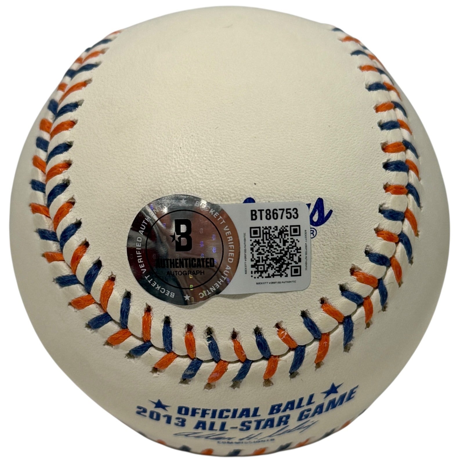 David Wright Signed 2013 All Star Game Baseball Beckett BAS COA New York Mets1