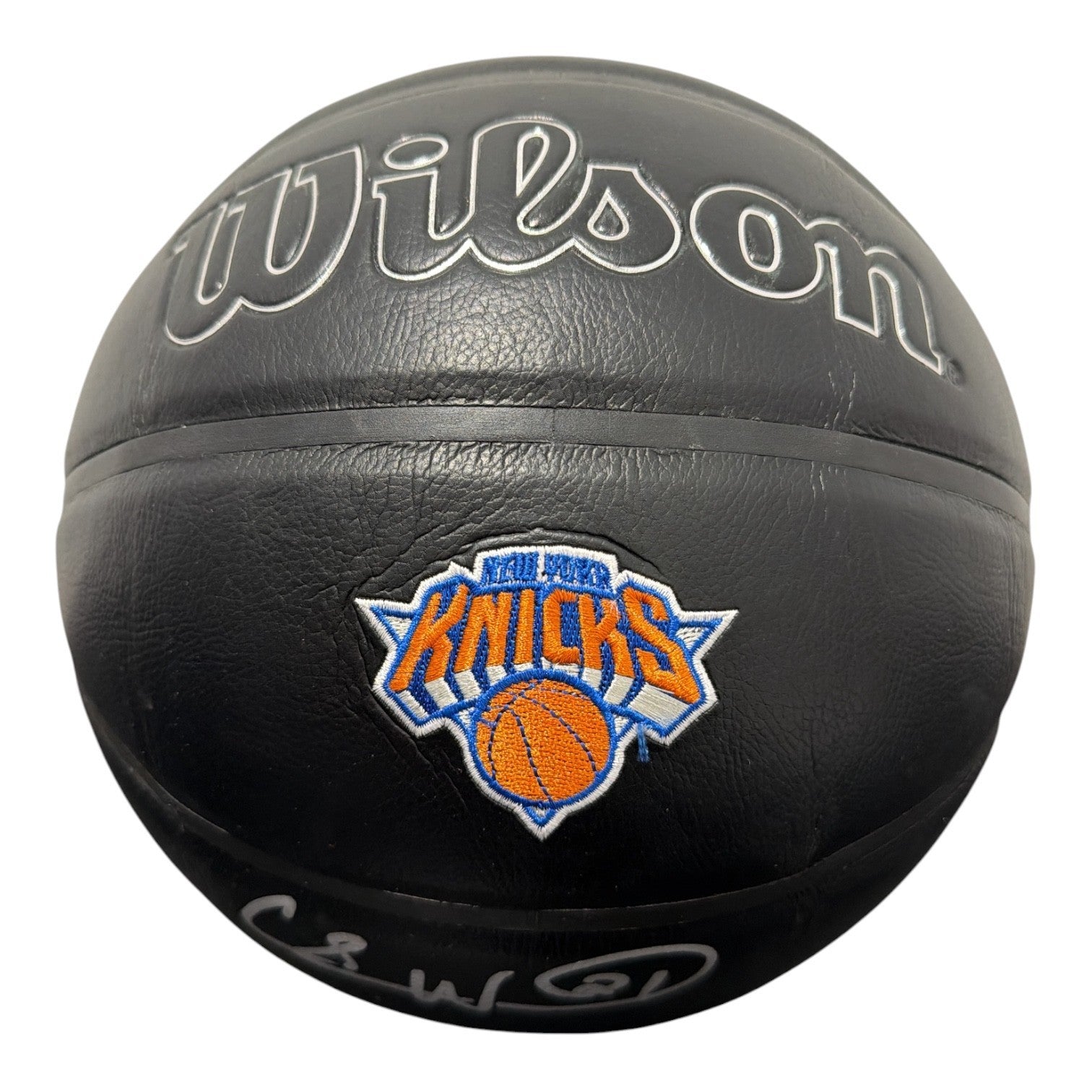 Charlie Ward Signed Black Knicks Wilson NBA Basketball w 99 ECF Champs JSA W COA2