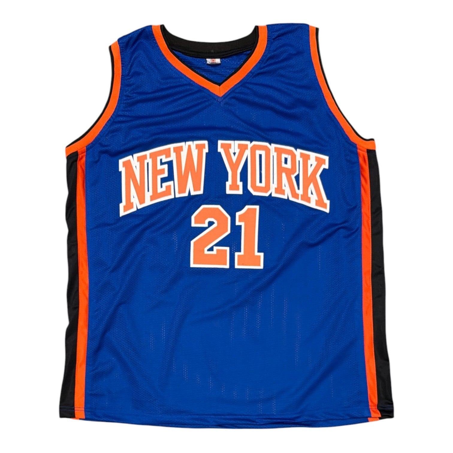 Charlie Ward Signed New York Knicks Custom Jersey w/ 99 ECF Champs JSA Wit COA2