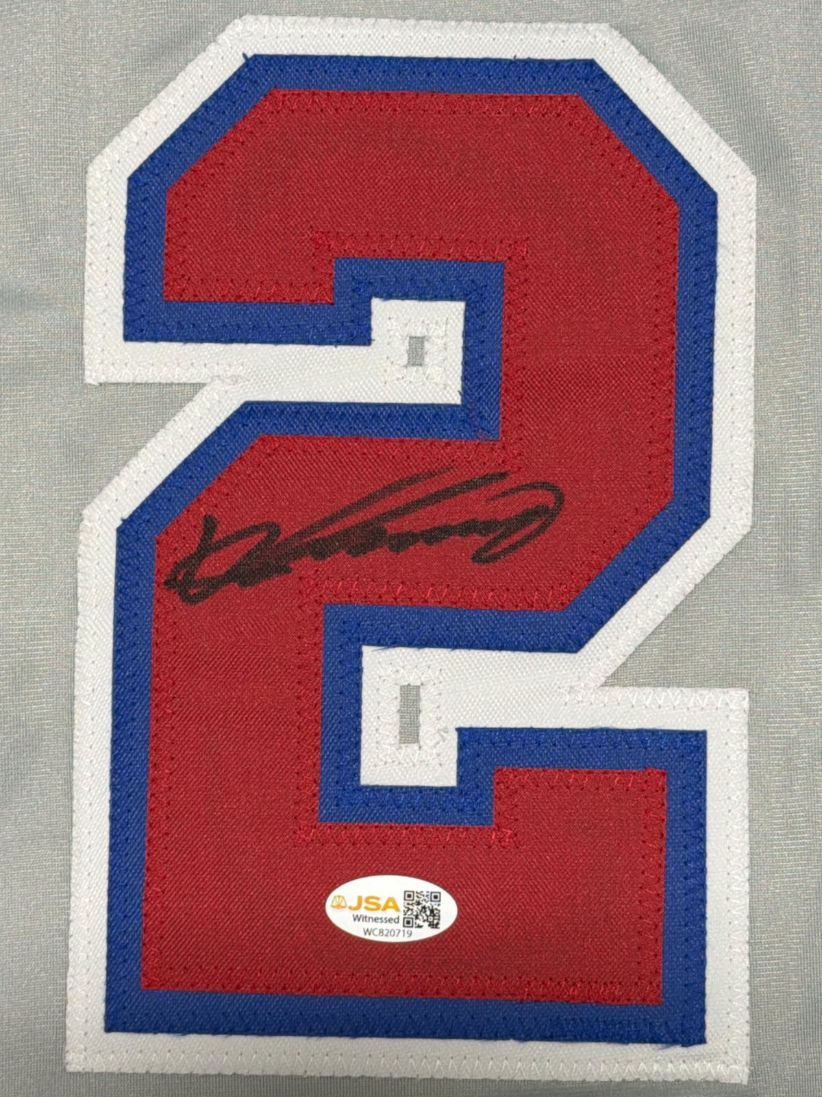 Vladimir Guerrero Signed Autographed Montreal Expos Custom Jersey JSA Wit COA1
