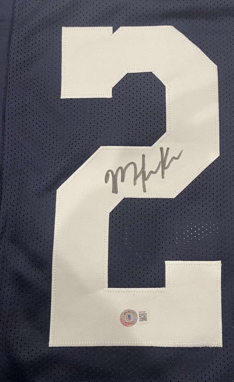 Malik Hooker Signed Cowboys TB Custom Jersey w/ We Dem Boyz! Beckett BAS COA1