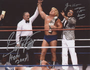 Greg Valentine & Jimmy Hart Dual Signed 8x10 Photo w/ HOF + 2 Insc LSCM COA0