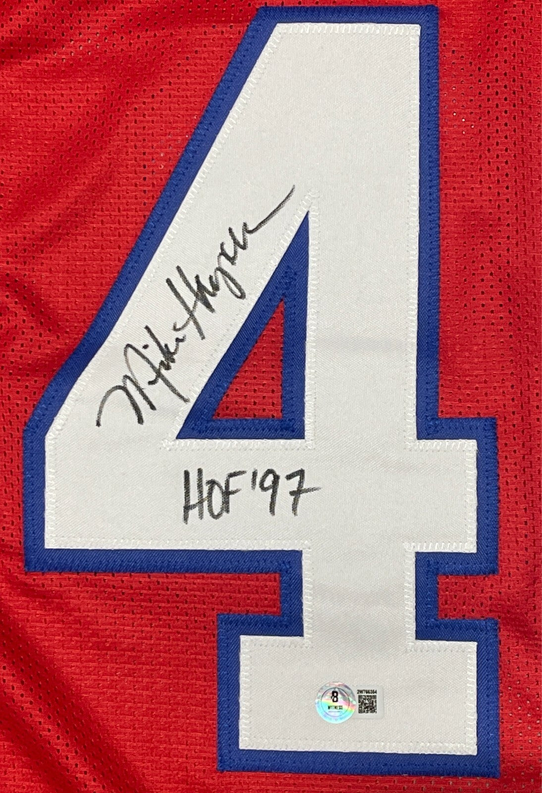 Mike Haynes Signed NE Patriots Custom Jersey w/ HOF 97 Beckett Witness BAS COA1
