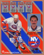 Bryan Trottier Signed Autographed SGA 8x10 Photo w/ #19 Retired PSA ITP COA0