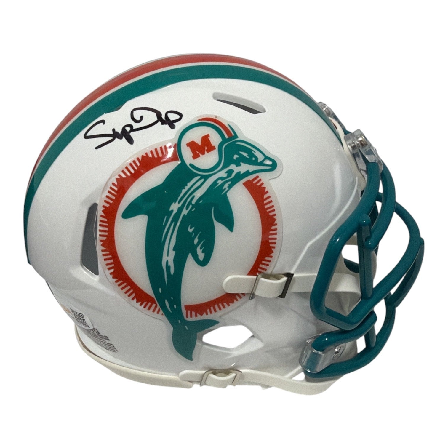 Mark Duper Signed Autographed Miami Dolphins TB Mini Helmet JSA Witness COA0