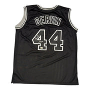 George Gervin Signed San Antonio Spurs Custom Jersey w/ Iceman Beckett W BAS COA0