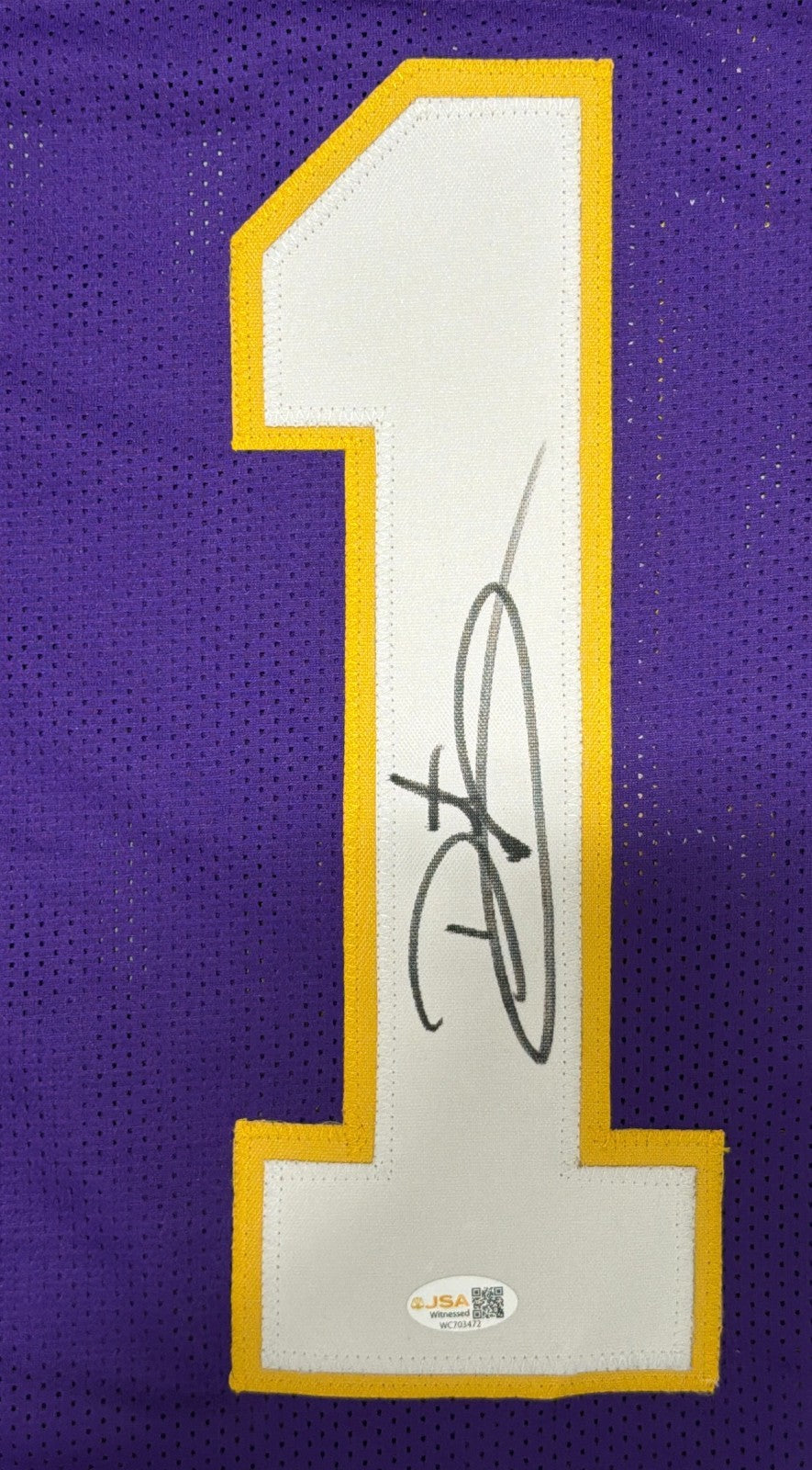 Daunte Culpepper Signed Autographed Minnesota Vikings Custom Jersey JSA Wit. COA1