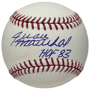 Juan Marichal Signed ROMLB Baseball w/ HOF 83 Beckett Witness BAS COA0