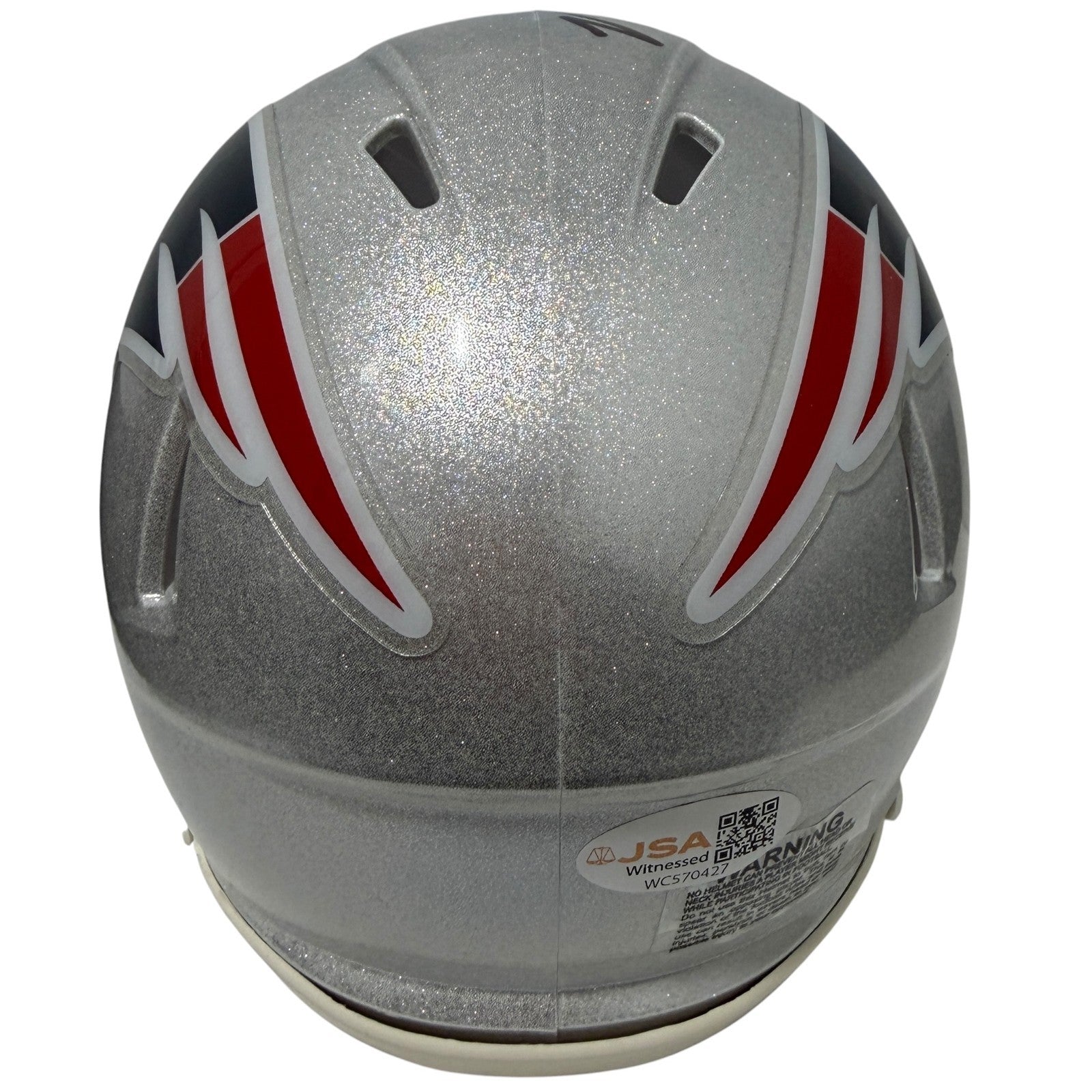 Malcolm Butler Signed New England Patriots Speed Mini Helmet JSA Witness COA2