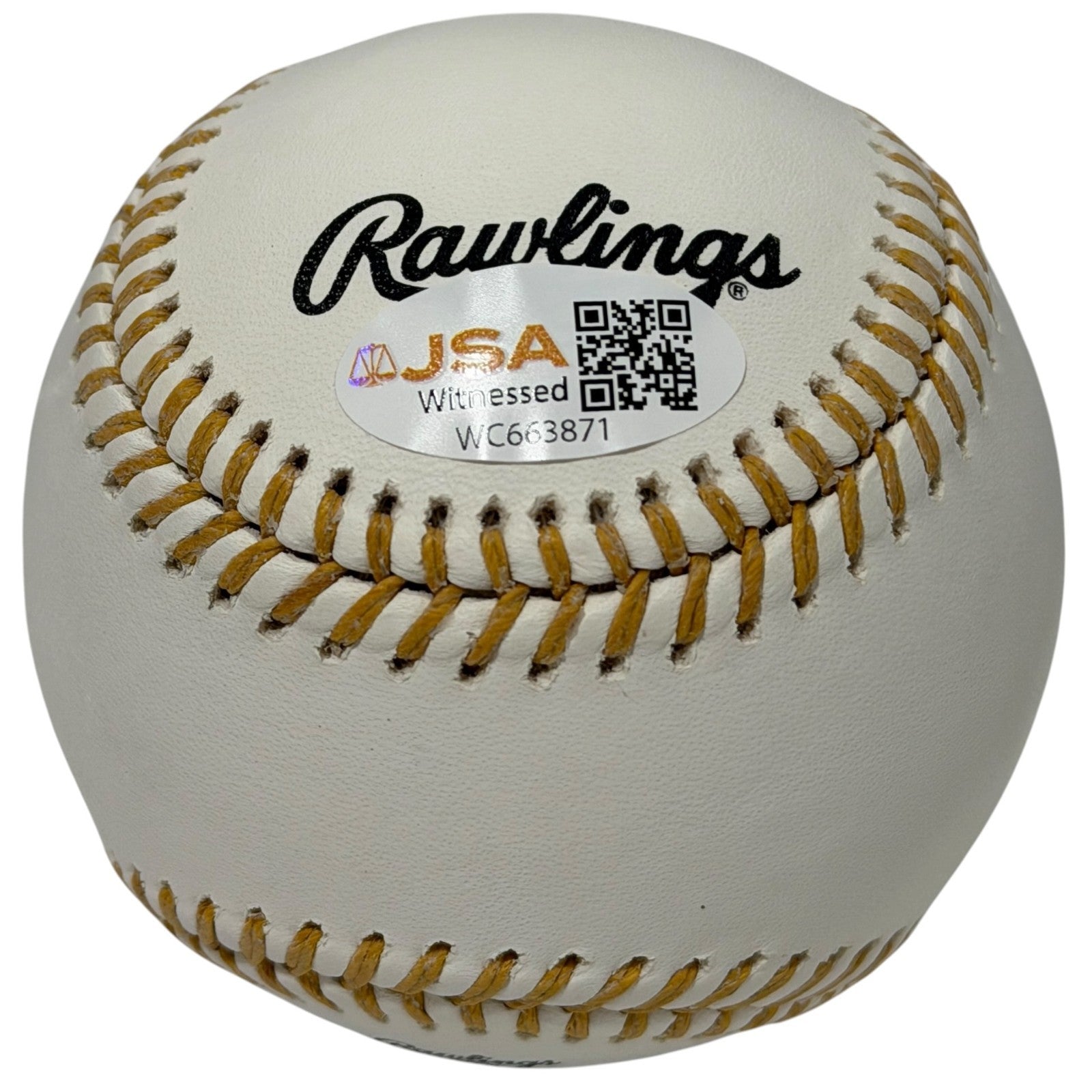 Willie Wilson Signed Autographed Gold Glove Baseball w/ 80 GG JSA Witness COA1