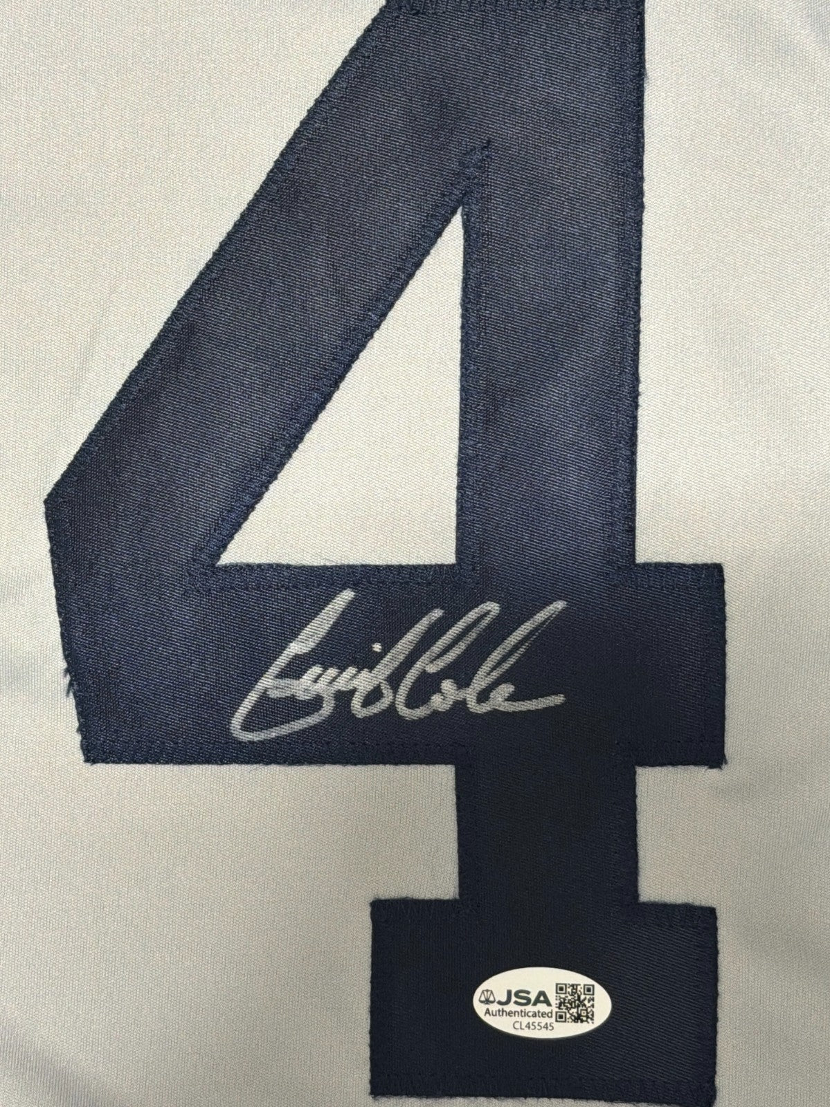 Gerrit Cole Signed Autographed New York Yankees Custom Jersey JSA COA1