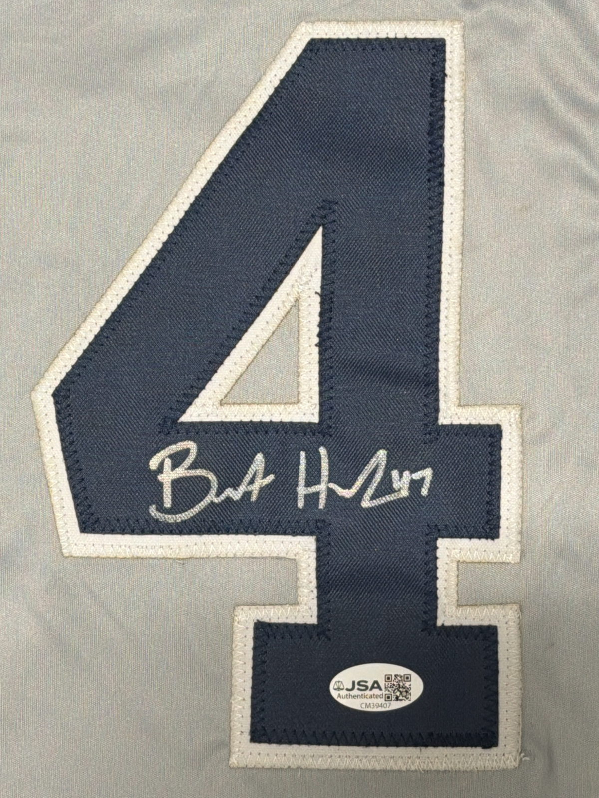 Brent Headrick Signed Autographed New York Yankees Custom Jersey JSA COA1