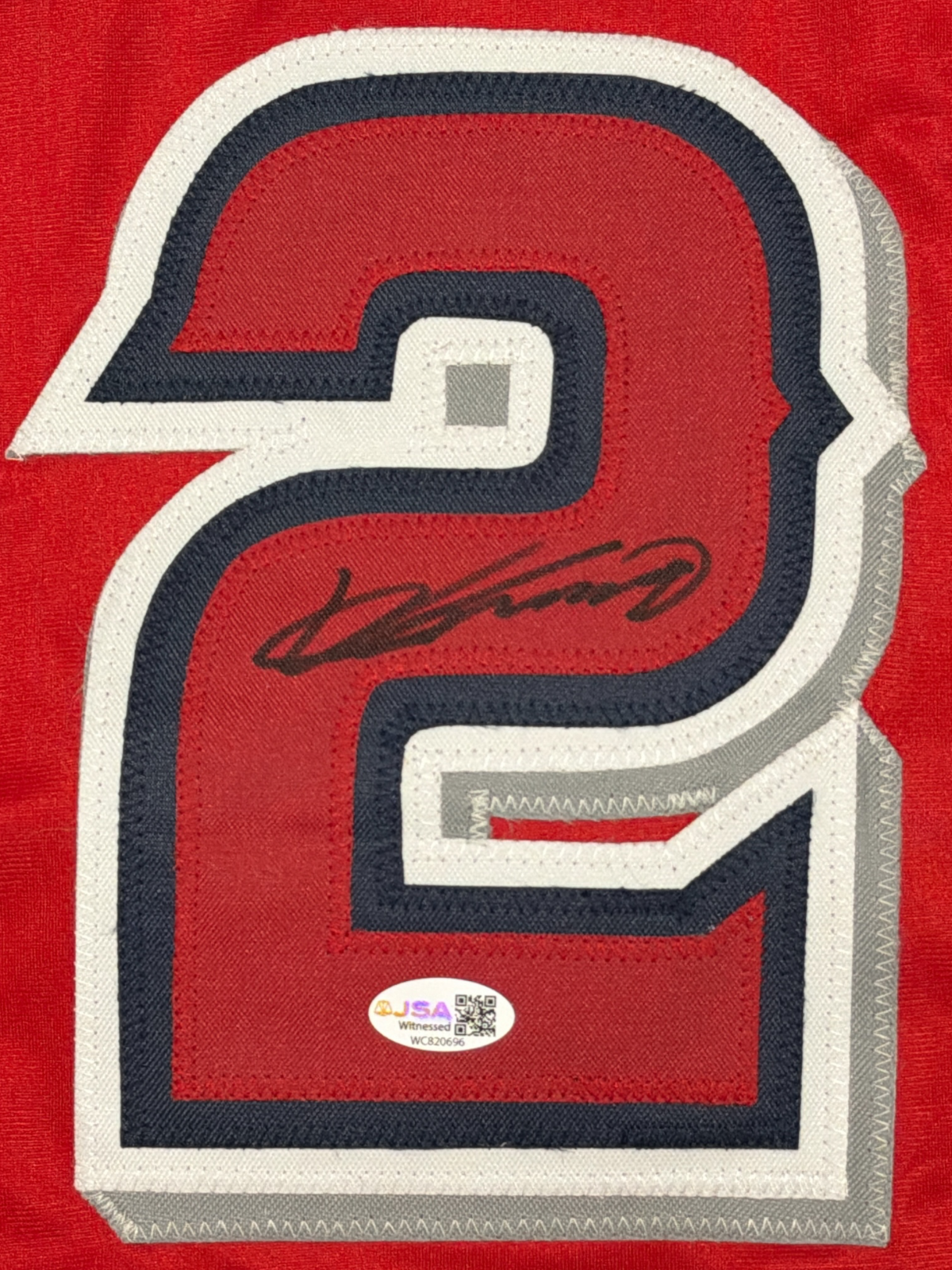 Vladimir Guerrero Signed Los Angeles Angels Custom Jersey JSA Witness COA1