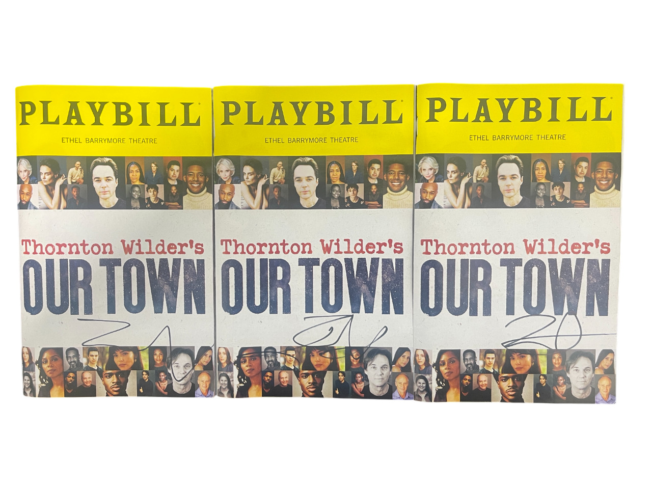 Zoey Deutch Signed Autographed Thornton Wilder's Our Town Playbill LSCM COA0