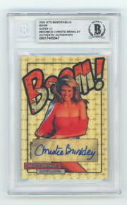 Christie Brinkley 2024 Hits Memorabilia BOOM Super 1/1 Signed BGS BAS Auto0