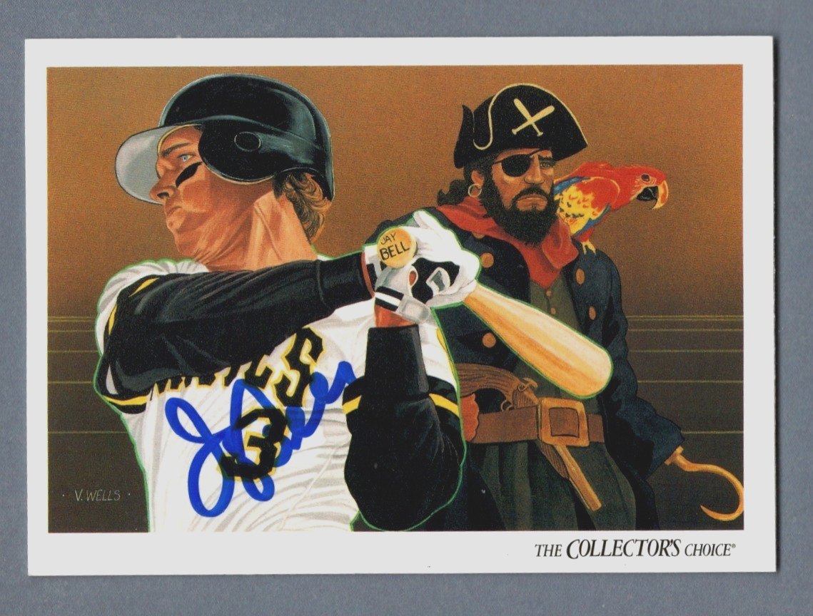 Jay Bell Signed Autographed 1993 Upper Deck #830 LSCM COA Pittsburgh Pirates0