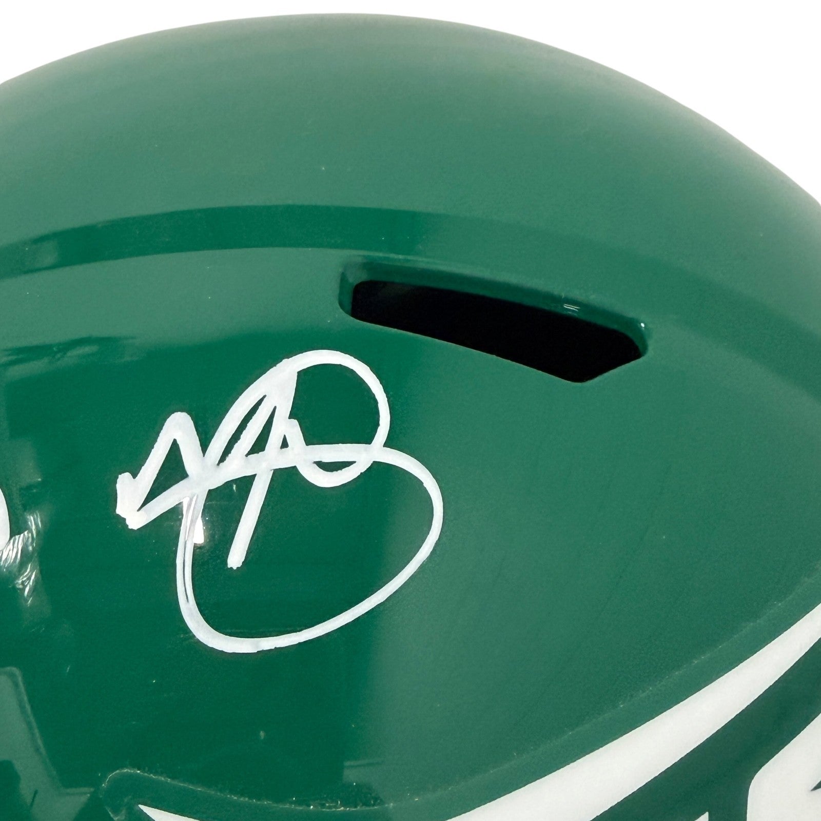 Minkah Fitzpatrick Signed Jets TB FS Full Size Helmet w/ Gang Green JSA W COA1