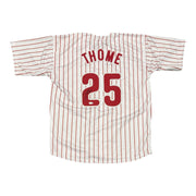 Jim Thome Signed Autographed Philadelphia Phillies Custom Jersey JSA Witness COA0