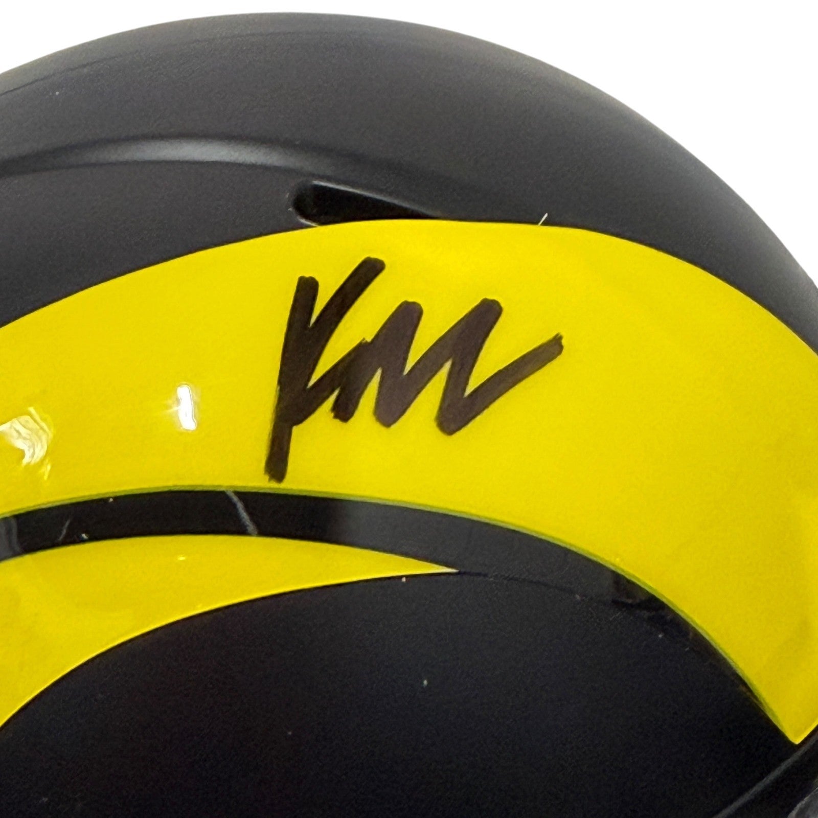 Kyren Williams Signed Los Angles Rams Rivalries Mini Helmet JSA Witness COA1